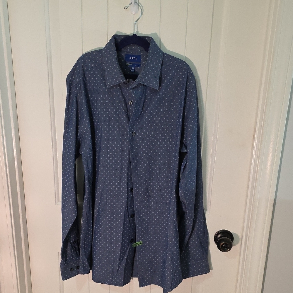 Apt. 9 Men's Navy Button Down Shirt
